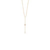 Load image into Gallery viewer, Mystigrey Adelaide 18K Gold Plated Long Necklace White Pink
