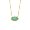 Mystigrey Coralie 18K Gold Plated Necklace Blue Amazonite