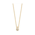 Elodie Pavé Drop Necklace, 18K Gold Plated