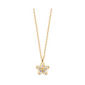 Maile Flower Necklace, 18K Gold Plated