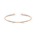 Ivy Bezel Bangle, 18K Gold Plated