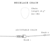 MiniMe Heart Necklace in 925 Sterling Silver Plated Rhodium, view 4