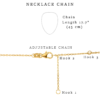 Ophelia White Necklace in 18K Gold Plated, view 2