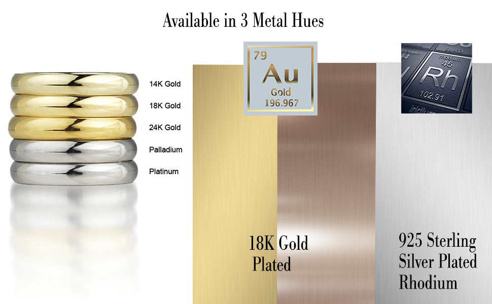 Mystigrey Elizabeth .925 Sterling Silver Plated Rhodium, 18K Rose Gold Plated and 18K Gold Plated Climber Earrings for Women with Cubic Zirconia