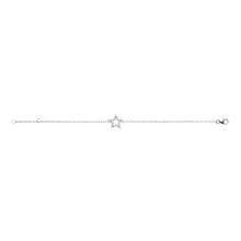 Load image into Gallery viewer, Mystigrey Stella .925 Sterling Silver Plated Rhodium Bracelet for Women with Cubic Zirconia
