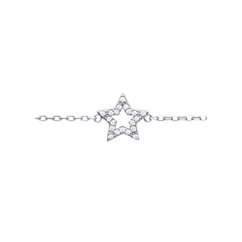 Stella Bracelet in 925 Sterling Silver Plated Rhodium or 18K Gold Plated, view 6