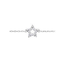 Load image into Gallery viewer, Mystigrey Stella .925 Sterling Silver Plated Rhodium Bracelet for Women with Cubic Zirconia
