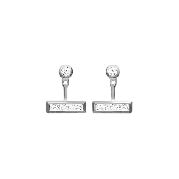 Jessica Jacket Earrings in 925 Sterling Silver Plated Rhodium or 18K Gold Plated