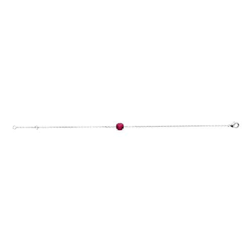 Alizee Lilly Bracelet in 925 Sterling Silver Plated Rhodium, view 3