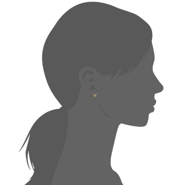 Aria V Earrings in 925 Sterling Silver Plated Rhodium or 18K Gold Plated, view 3