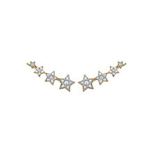 Load image into Gallery viewer, Mystigrey Stella 18K Gold Plated Dangling Star Earrings for Women with Cubic Zirconia
