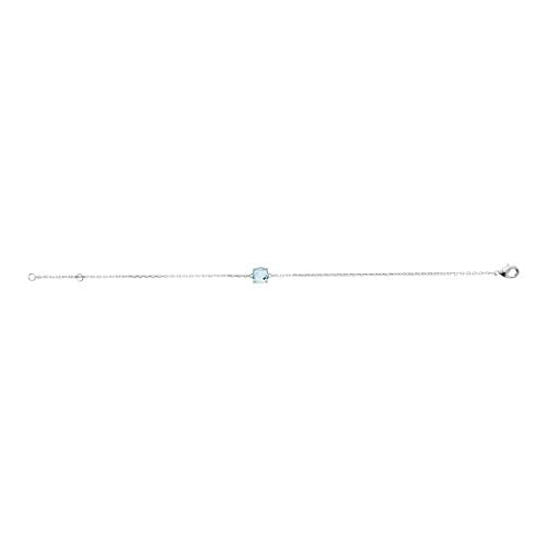 Alizee Lilly Bracelet in 925 Sterling Silver Plated Rhodium, view 5