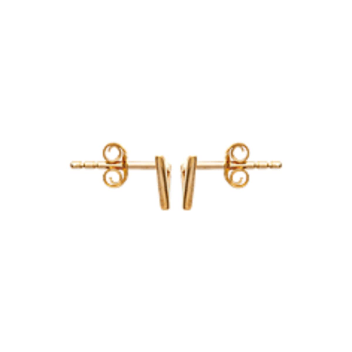 Aria Triangle Small Earrings in 925 Sterling Silver Plated Rhodium or 18K Gold Plated, view 8
