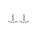 Elizabeth Jacket Earrings in 925 Sterling Silver Plated Rhodium or 18K Gold Plated, view 8