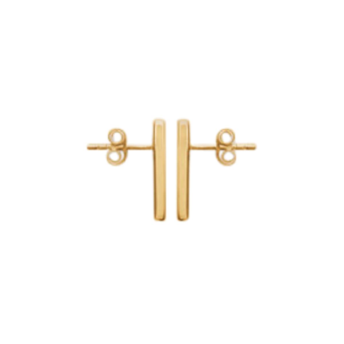 Jessica Long Bar Earrings in 925 Sterling Silver Plated Rhodium or 18K Gold Plated, view 2
