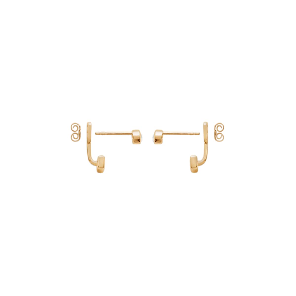 Jessica Jacket Earrings in 925 Sterling Silver Plated Rhodium or 18K Gold Plated, view 10