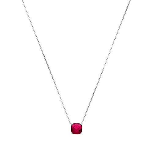 Alizee Gemma Pendant in 925 Sterling Silver Plated Rhodium or 18K Gold Plated, view 11
