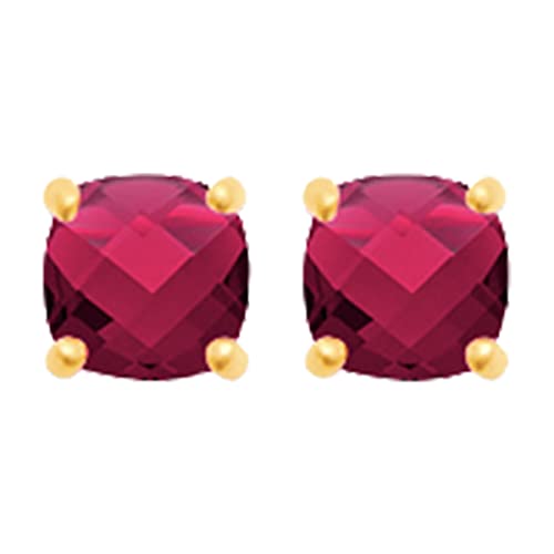 Alizee Gemma Stud Earrings in 925 Sterling Silver Plated Rhodium, view 4