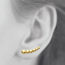 Load image into Gallery viewer, Mystigrey Olivia 18K Gold Plated Climber Earrings for Women
