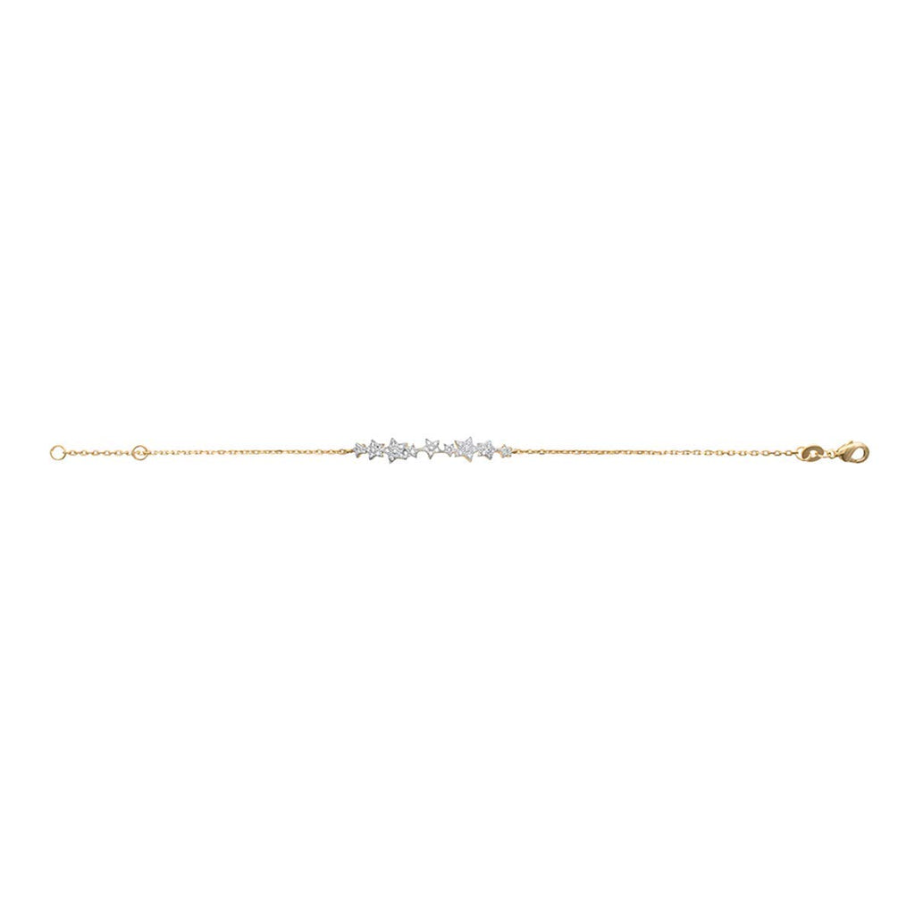 Stella Bracelet in 925 Sterling Silver Plated Rhodium or 18K Gold Plated