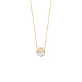 Tamara Mother of Pearl Necklace in 925 Sterling Silver Plated Rhodium or 18K Gold Plated