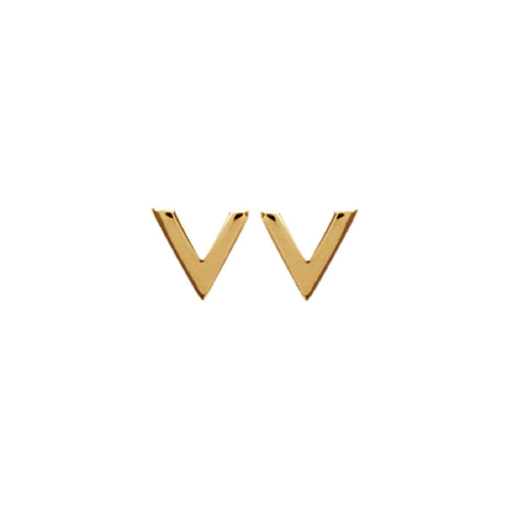 Aria V Earrings in 925 Sterling Silver Plated Rhodium or 18K Gold Plated