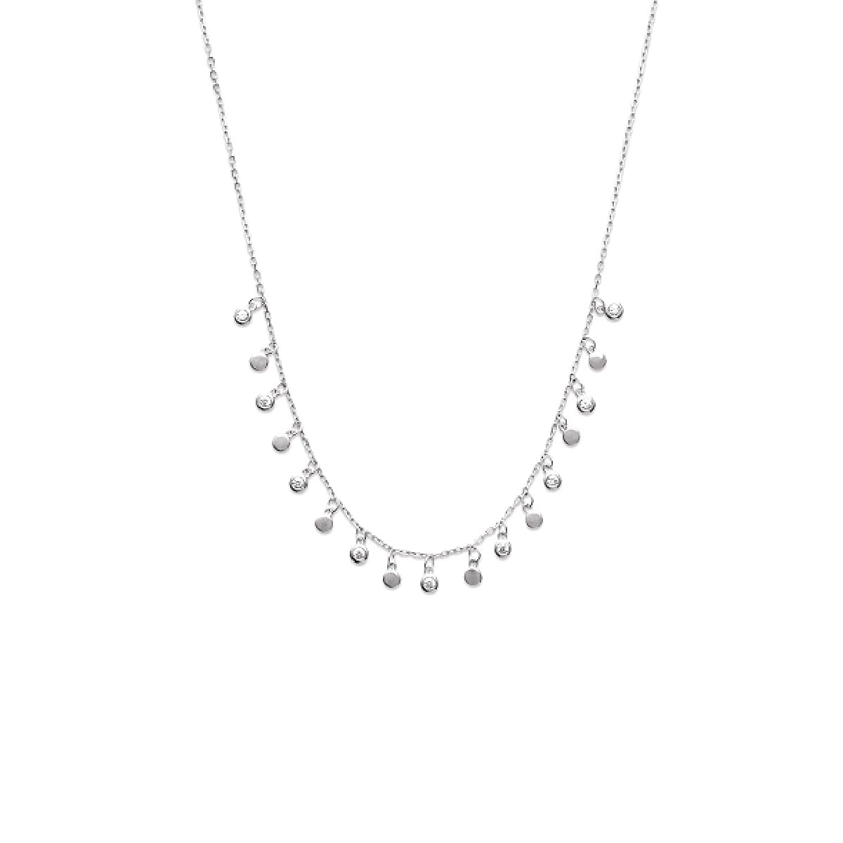 Hannah Necklace in 925 Sterling Silver Plated Rhodium or 18K Gold Plated, view 7