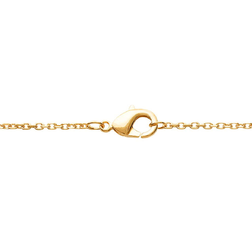 Lucy Two Circles Necklace in 925 Sterling Silver Plated Rhodium or 18K Gold Plated, view 2