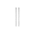 Jackie Long Dangling Earrings in 925 Sterling Silver Plated Rhodium