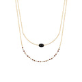 Agatha Double Necklace, 18K Gold Plated