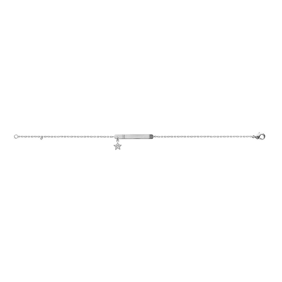 MiniMe Star Bracelet in 925 Sterling Silver Plated Rhodium