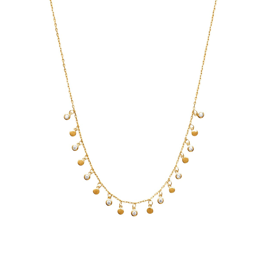 Hannah Necklace in 925 Sterling Silver Plated Rhodium or 18K Gold Plated
