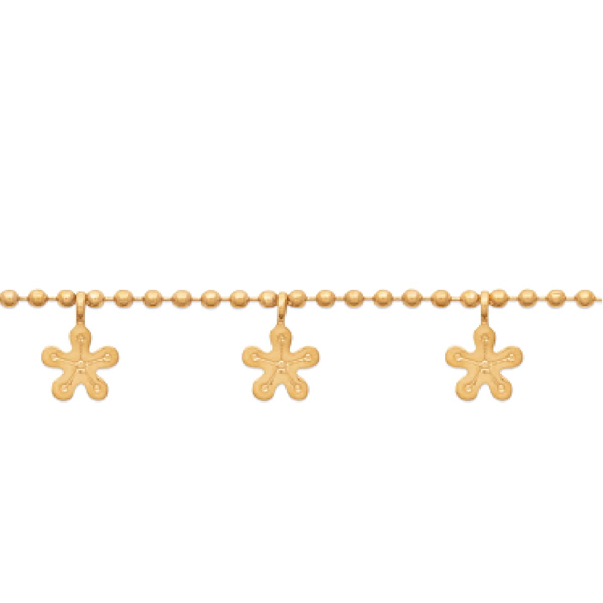 Flore Necklace in 925 Sterling Silver Plated Rhodium or 18K Gold Plated, view 3