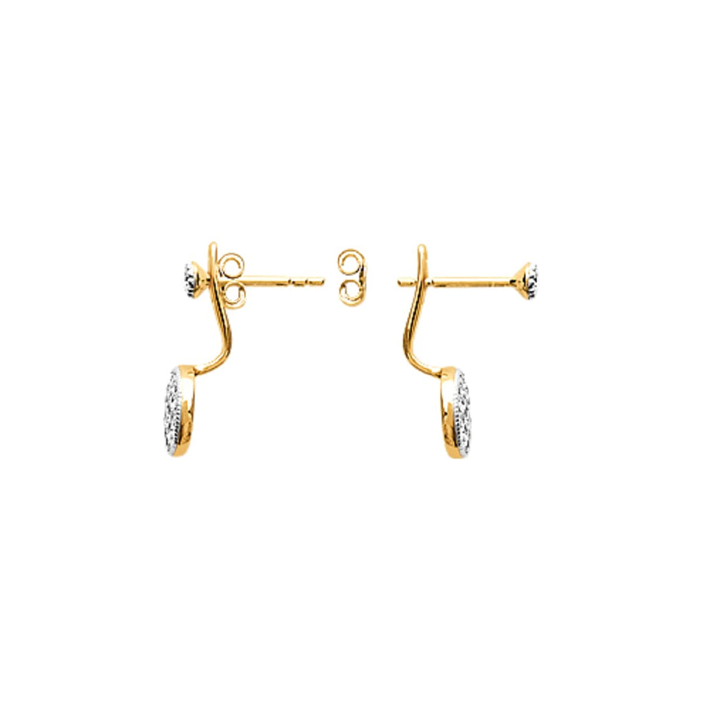 Amie Jacket Earrings in 925 Sterling Silver Plated Rhodium or 18K Gold Plated, view 10