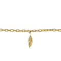 Ariel Feather Anklet in 925 Sterling Silver Plated Rhodium or 18K Gold Plated