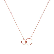Load image into Gallery viewer, Mystigrey Lola Mother Daughter 18K Rose Gold Plated, Rose Gold Plated and .925 Sterling Silver Plated Necklace for Women
