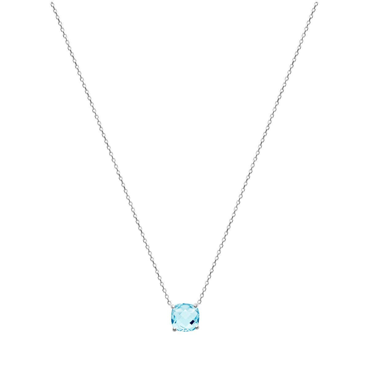 Alizee Gemma Pendant in 925 Sterling Silver Plated Rhodium or 18K Gold Plated, view 9