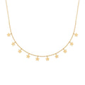Flore Necklace in 925 Sterling Silver Plated Rhodium or 18K Gold Plated
