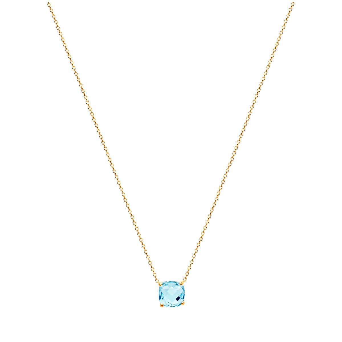 Alizee Gemma Pendant in 925 Sterling Silver Plated Rhodium or 18K Gold Plated, view 5