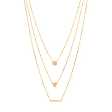 Load image into Gallery viewer, Mystigrey Victoria 18K Gold Plated Necklace for Women 3 Chains
