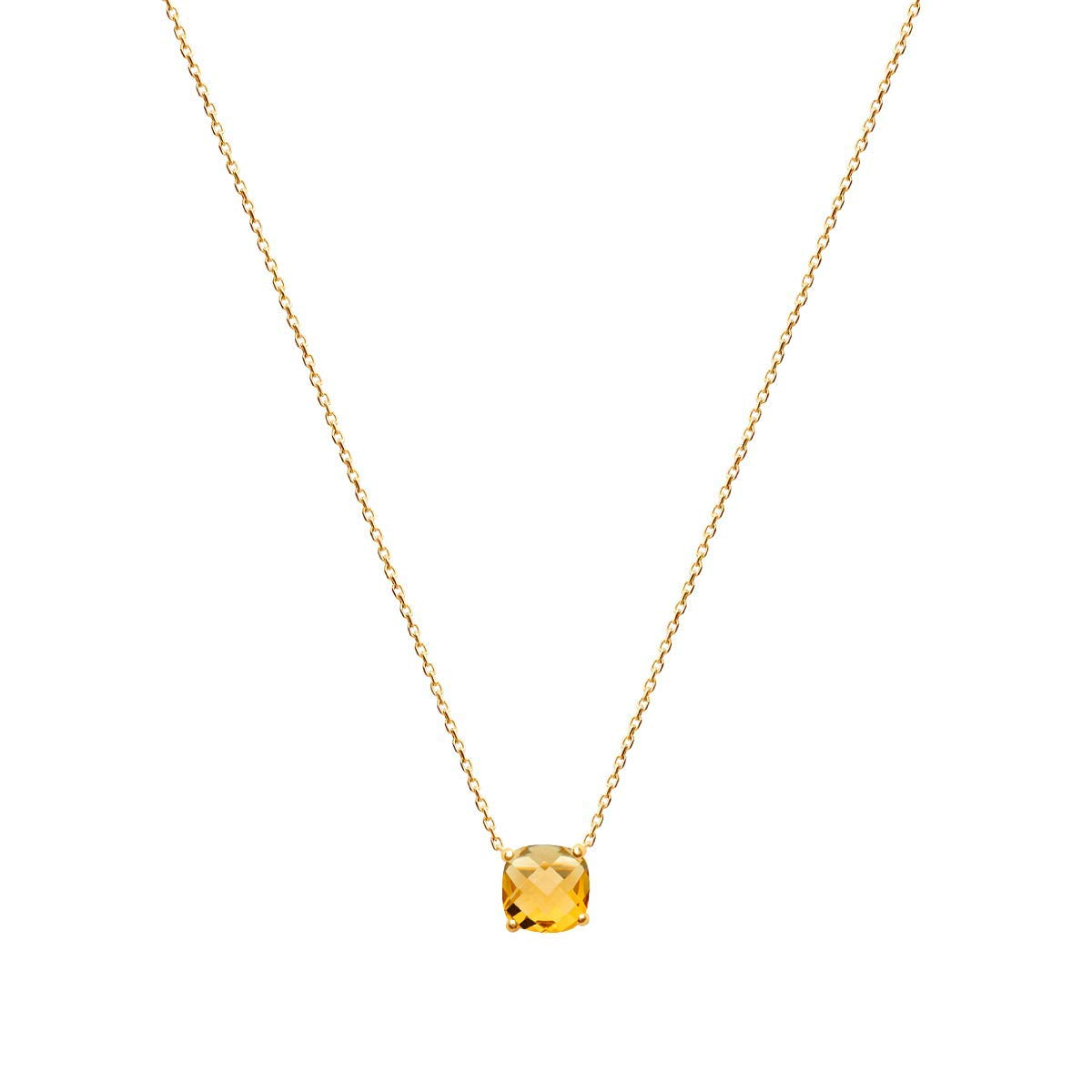 Alizee Gemma Pendant in 925 Sterling Silver Plated Rhodium or 18K Gold Plated, view 7