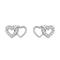 Milena Two Hearts Earrings