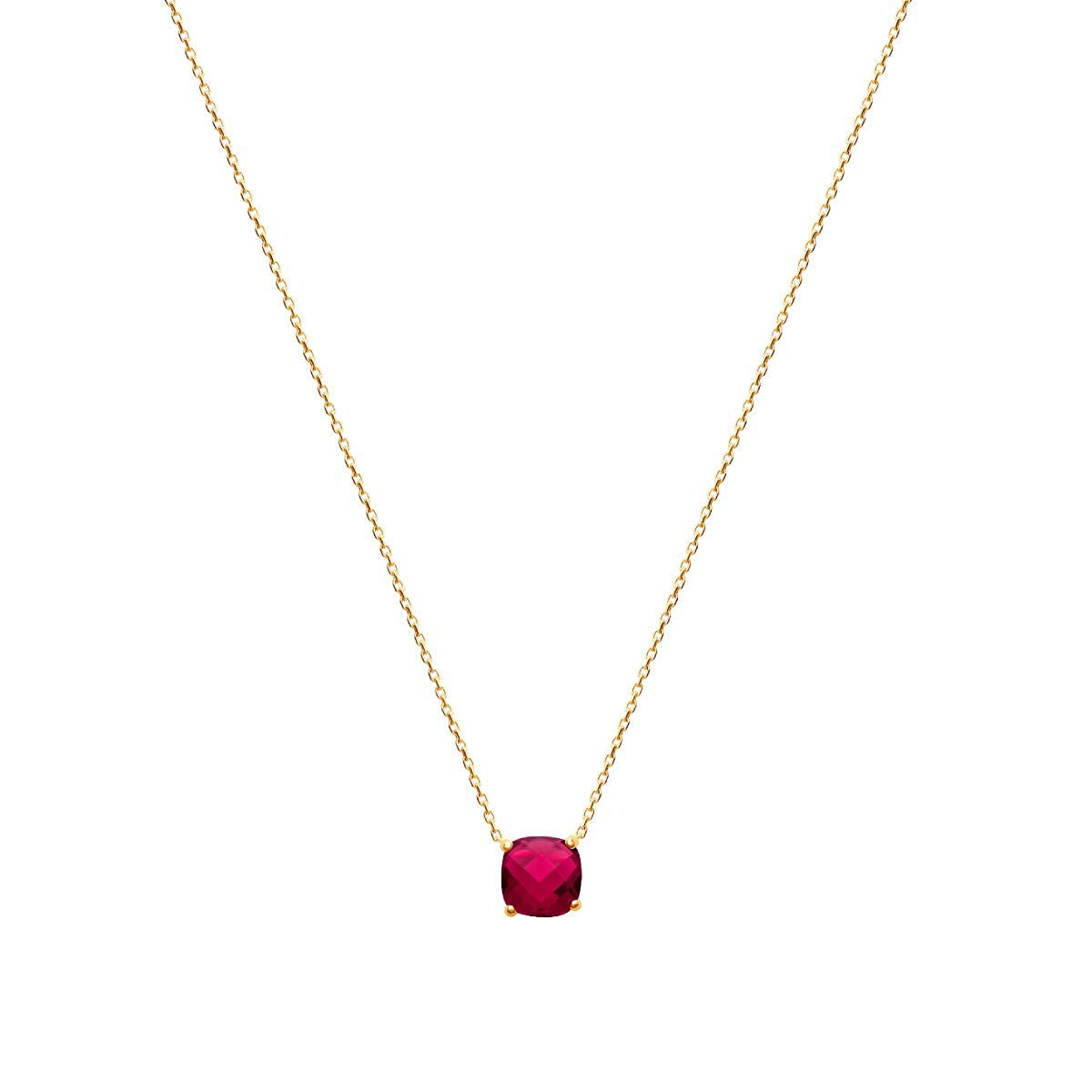 Alizee Gemma Pendant in 925 Sterling Silver Plated Rhodium or 18K Gold Plated, view 3