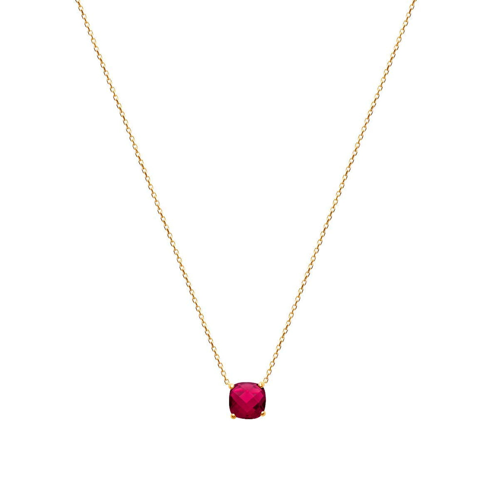 Alizee Gemma Necklace in 925 Sterling Silver Plated Rhodium