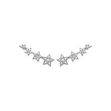 Load image into Gallery viewer, Mystigrey Stella 18K Gold Plated Dangling Star Earrings for Women with Cubic Zirconia
