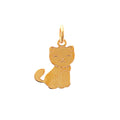 Cat Pendant in 925 Sterling Silver Plated Rhodium or 18K Gold Plated