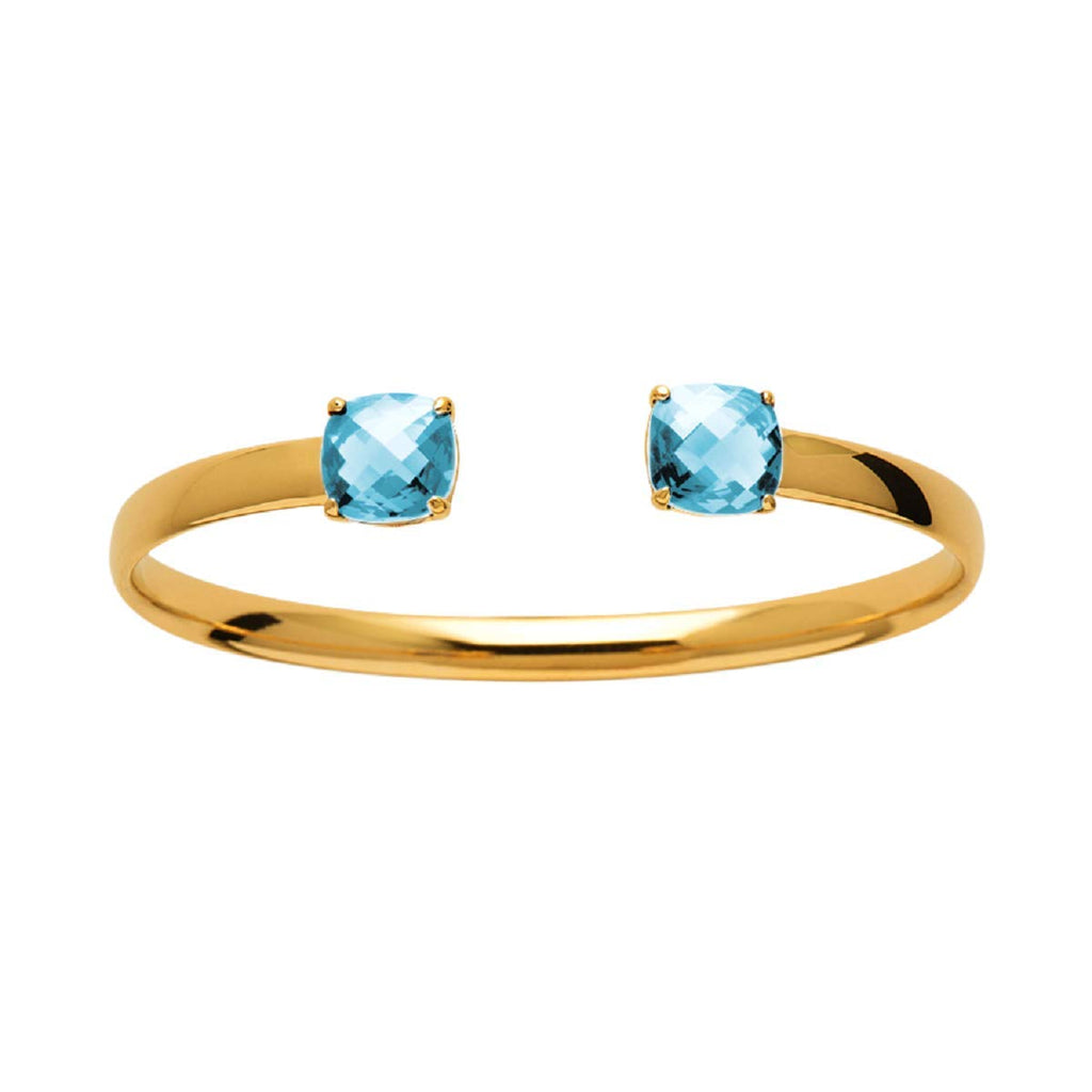 Alizee Marina Bangle in 18K Gold Plated, view 3