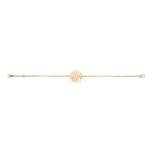Mystigrey Arabella 18K Gold Plated and .925 Sterling Silver Plated Rhodium Bracelet for Women