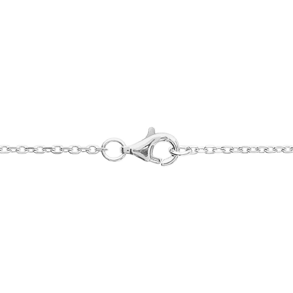 Lucy Two Circles Necklace in 925 Sterling Silver Plated Rhodium or 18K Gold Plated, view 7