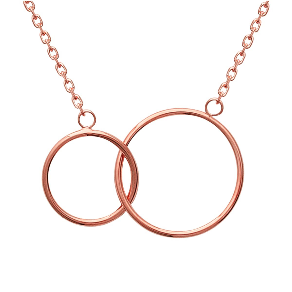Lola Mother Daughter Necklace in 925 Sterling Silver Plated Rhodium or 18K Gold Plated, view 2